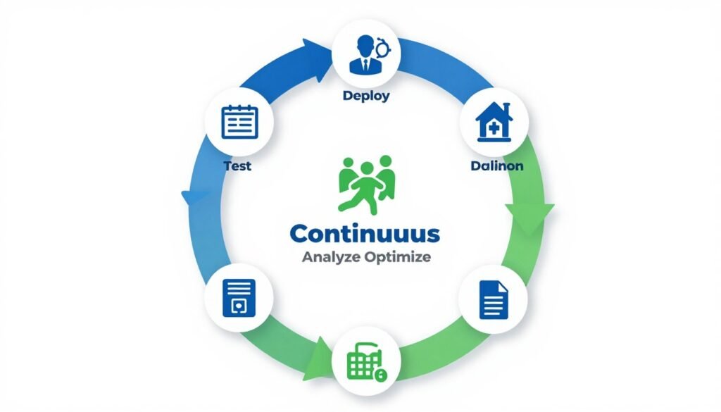 AI agent continuous improvement cycle diagram