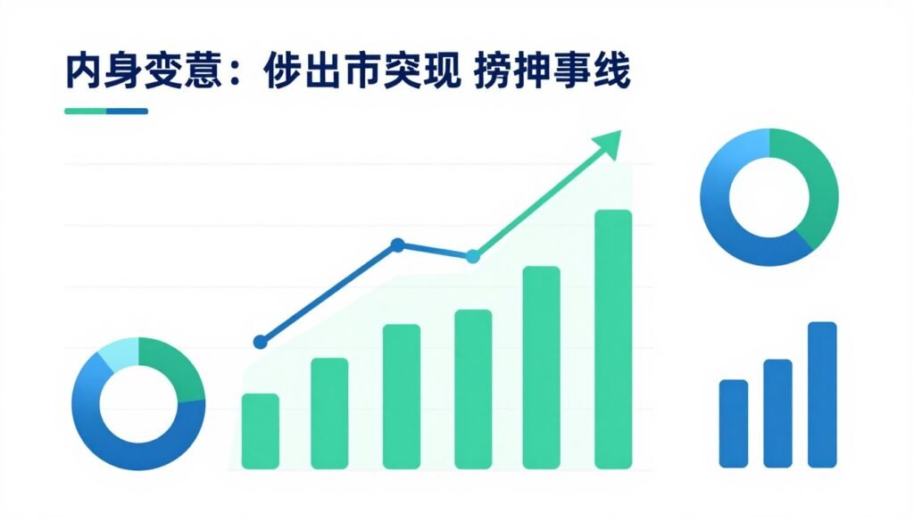Business growth chart showing digital marketing ROI increase over time
