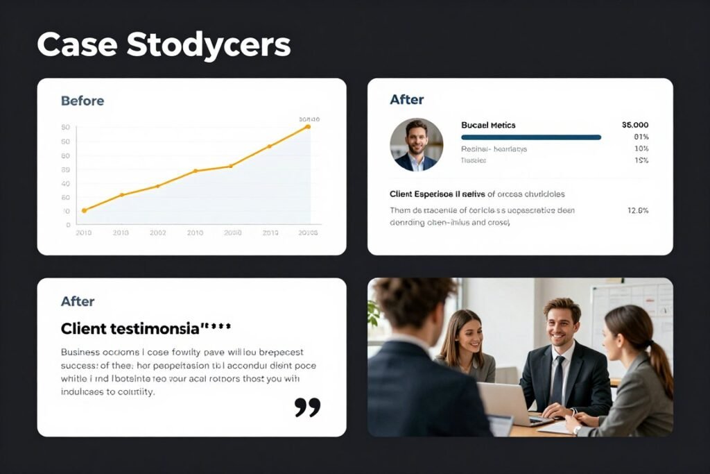 Case study document showing results and data