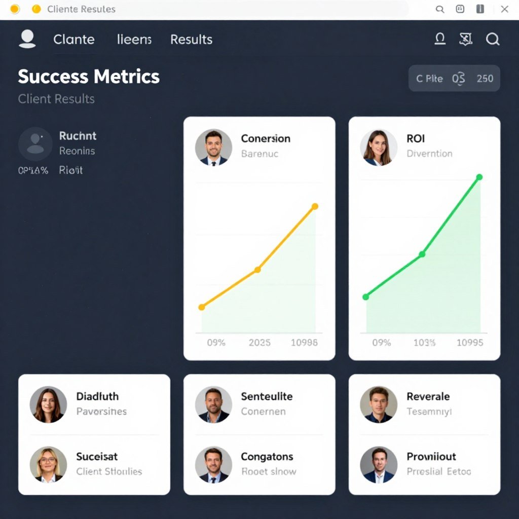 Client success metrics and testimonials