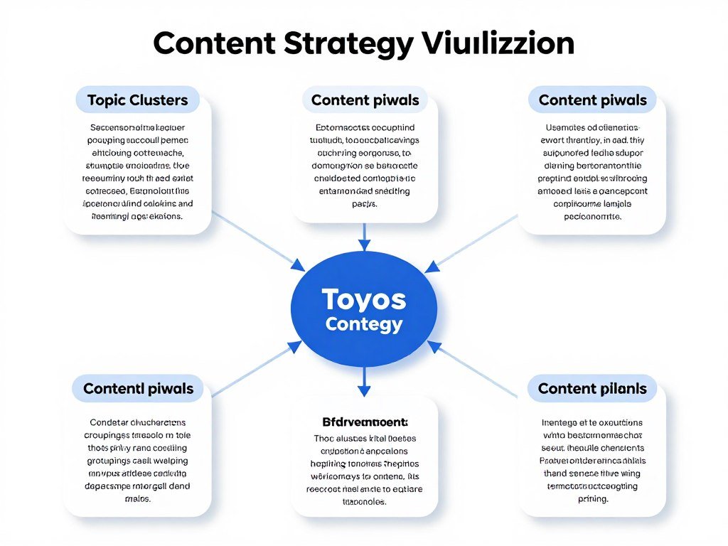 Content strategy planning with topic clusters and keywords
