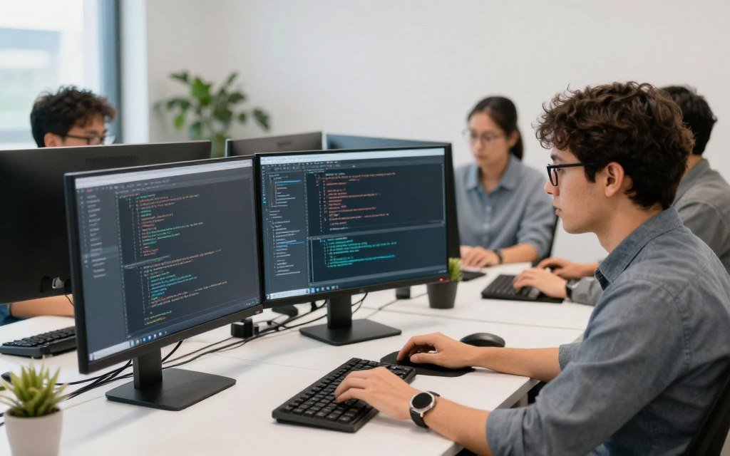 Development team implementing ChatGPT optimization