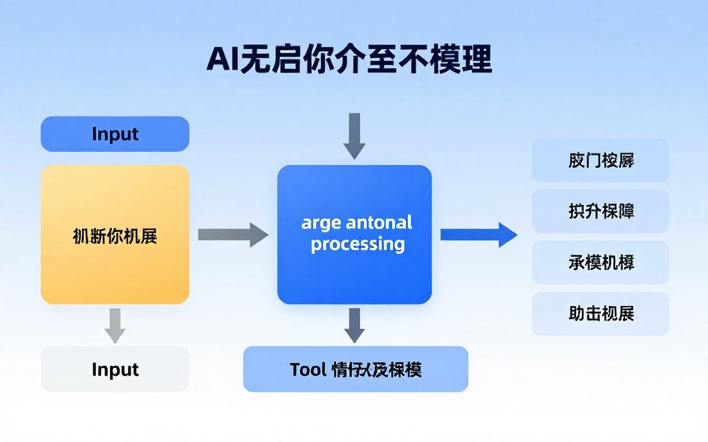 Diagram showing AI agent architecture with inputs, processing, and outputs