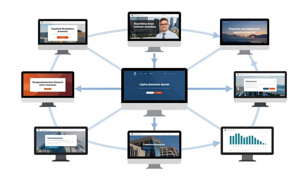 Display advertising network visualization