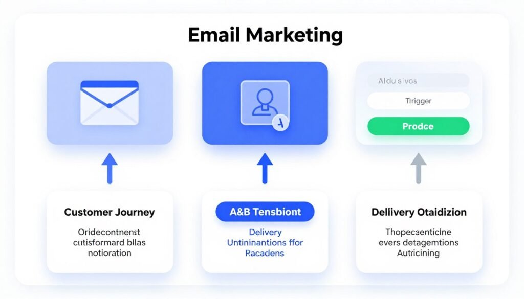 Email marketing automation workflow with AI personalization