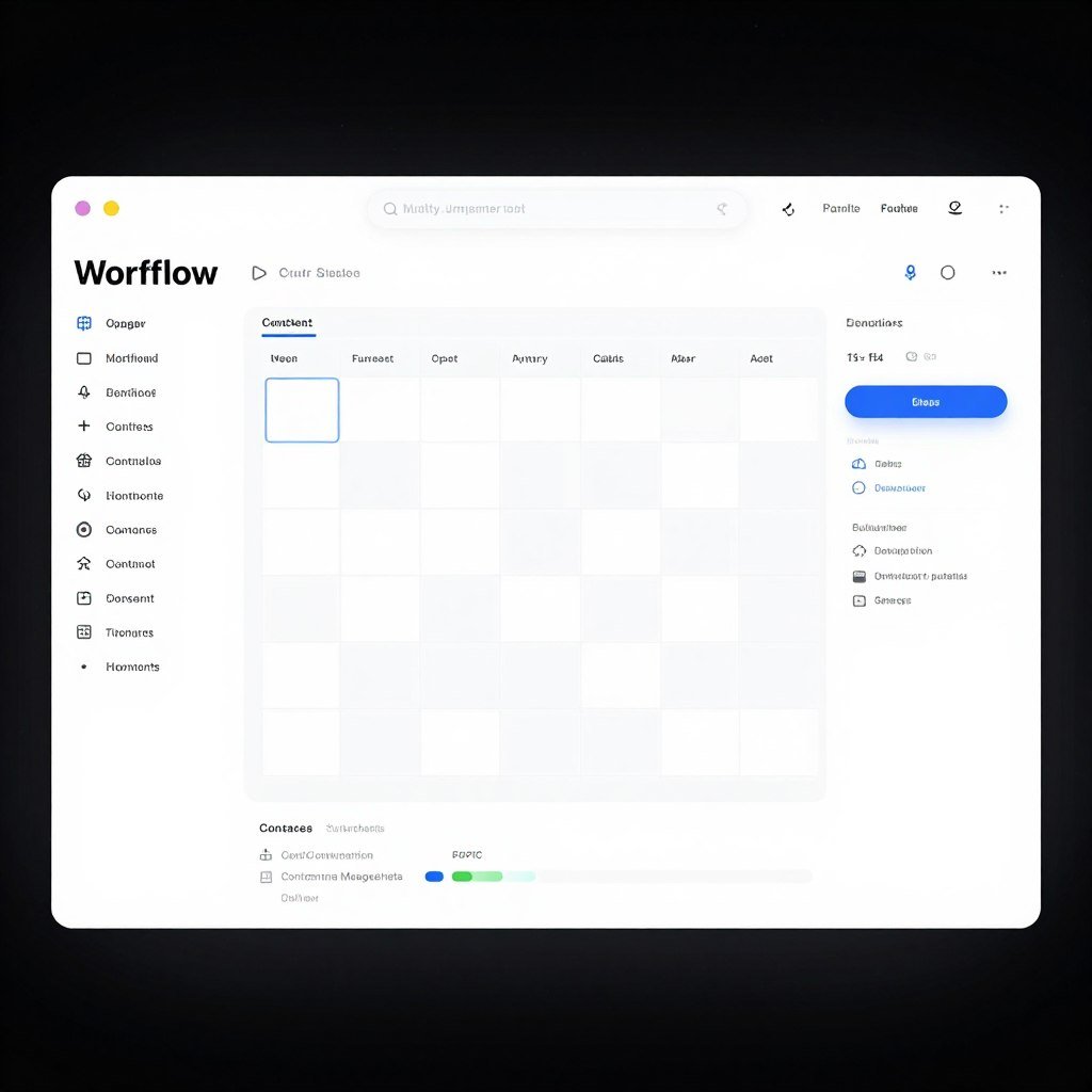 Enterprise content management system interface showing workflow automation