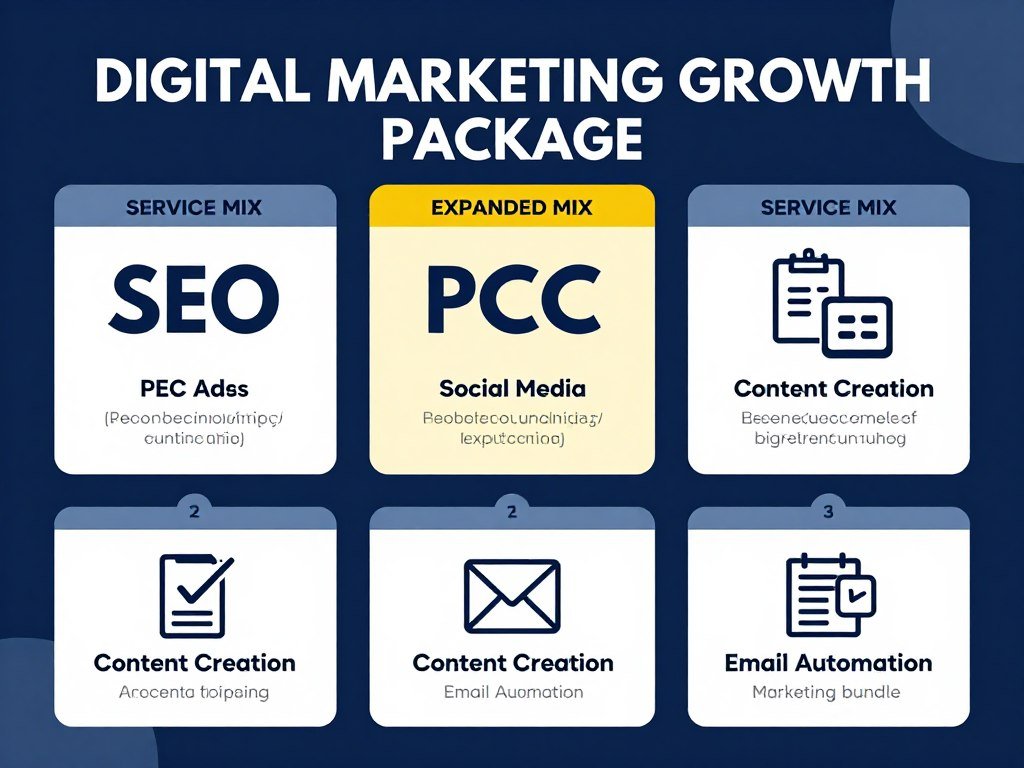 Growth package showing comprehensive digital marketing services