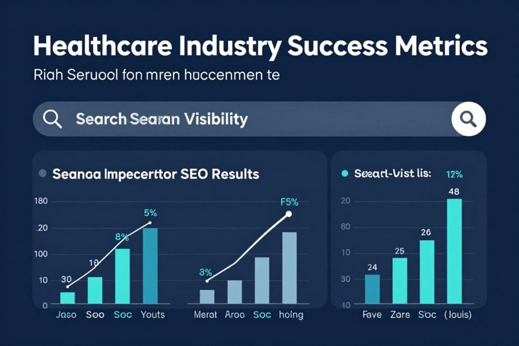 Healthcare enterprise showing improved search visibility