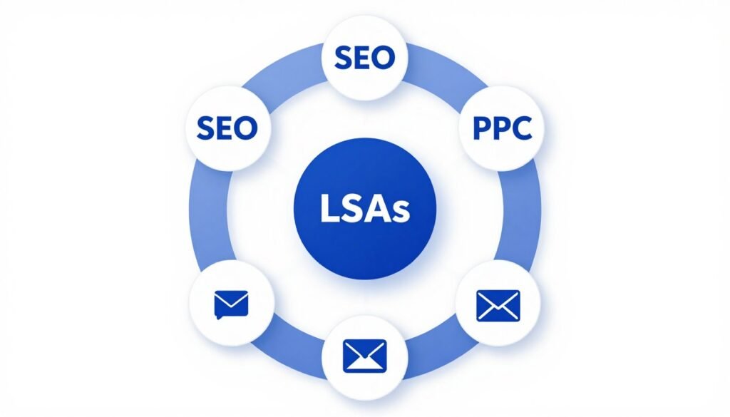 Integrated marketing strategy diagram
