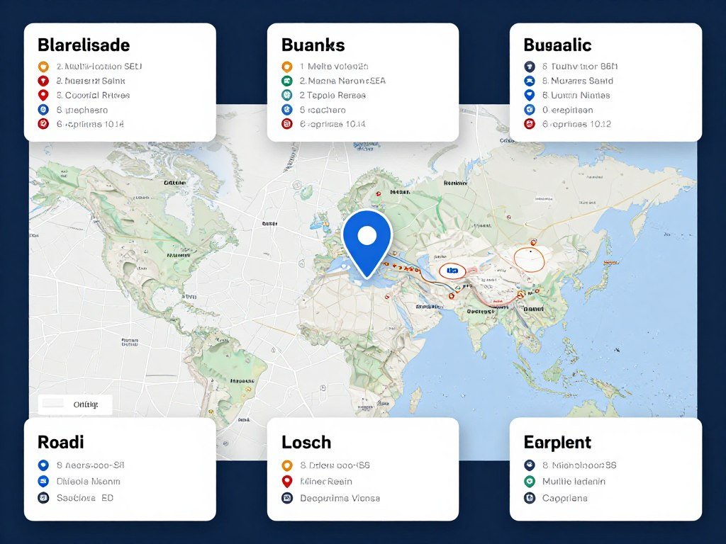 Local SEO strategy showing multi-location optimization