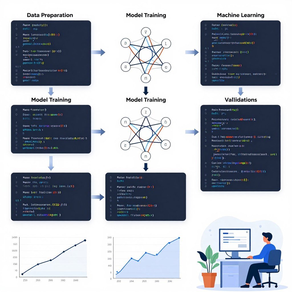Machine learning model development and training process