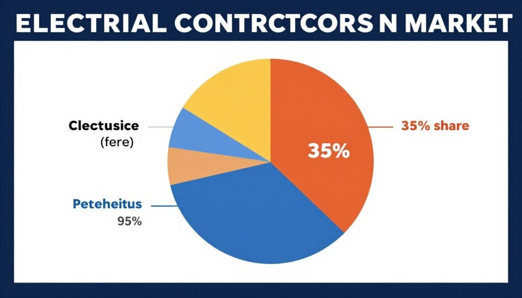 Market share comparison showing client dominance