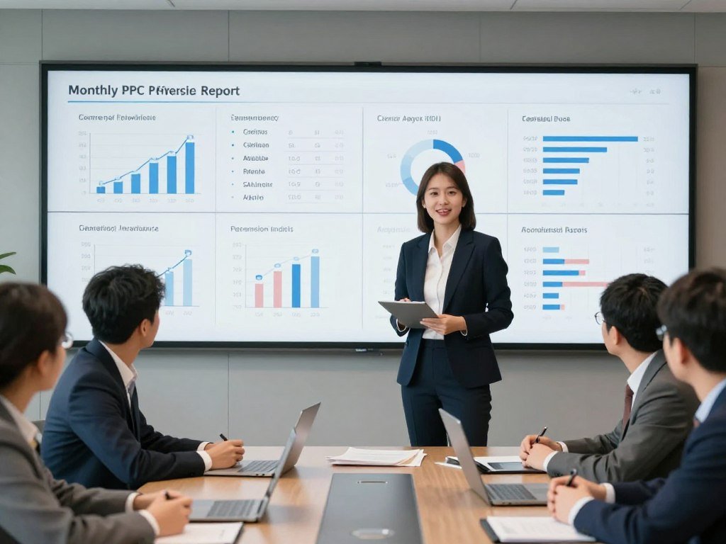 Monthly PPC performance report presentation