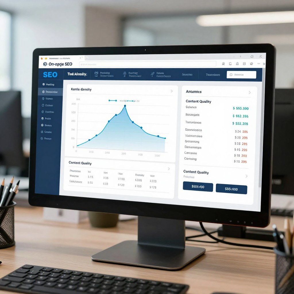 On-page SEO analysis showing content optimization opportunities