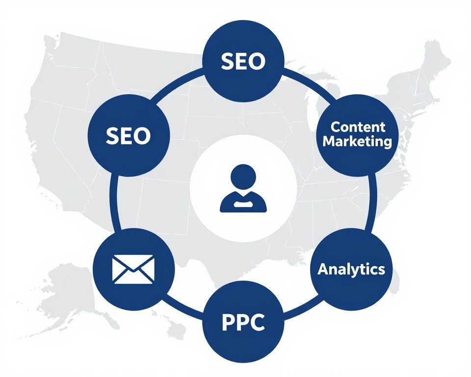 Overview of AI digital marketing services offered nationwide