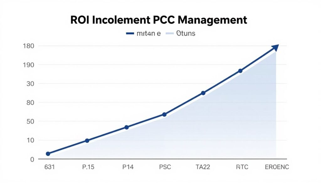 PPC ROI growth over time chart