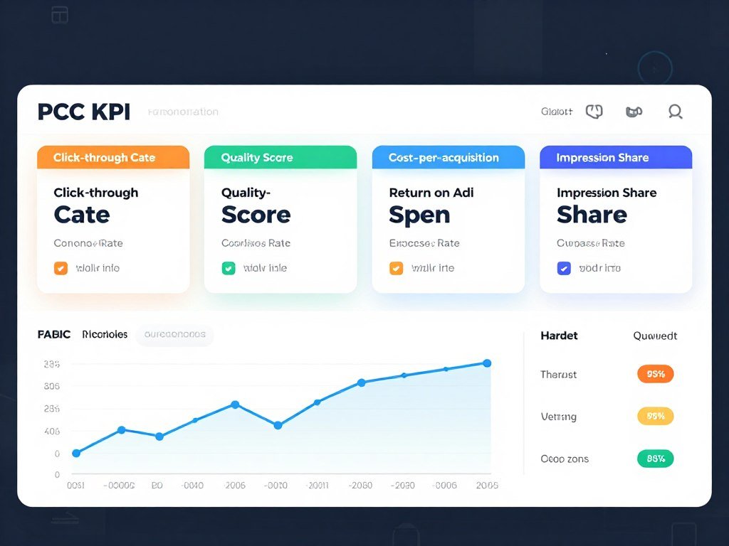 PPC key performance indicators dashboard