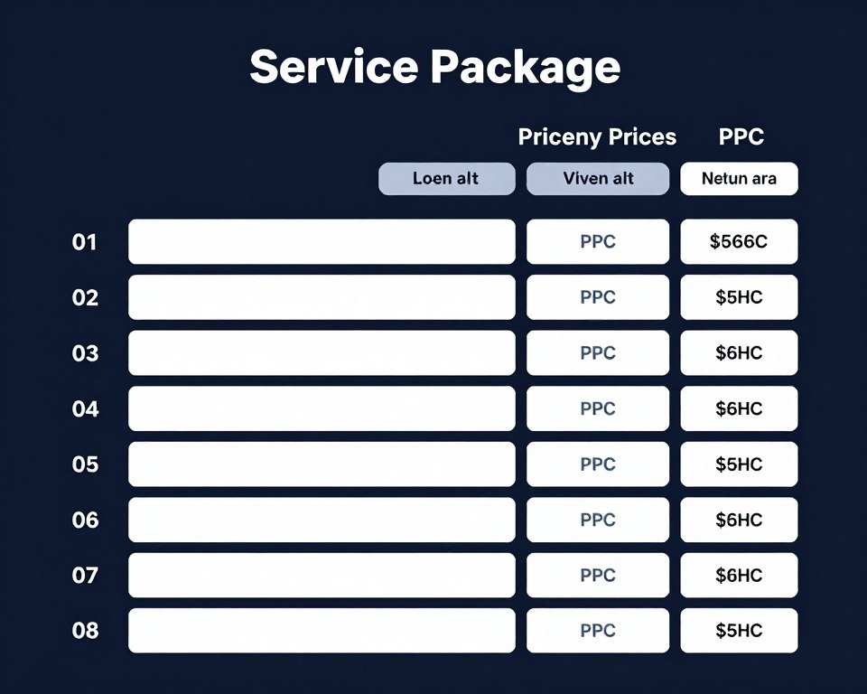 PPC management pricing structure visualization