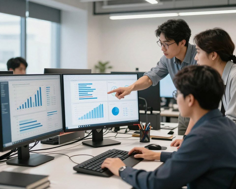 PPC team conducting weekly optimization review