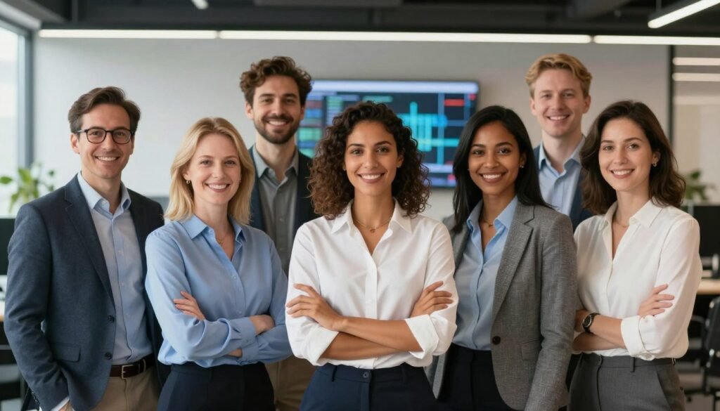 Professional consulting team ready to help with AI transformation