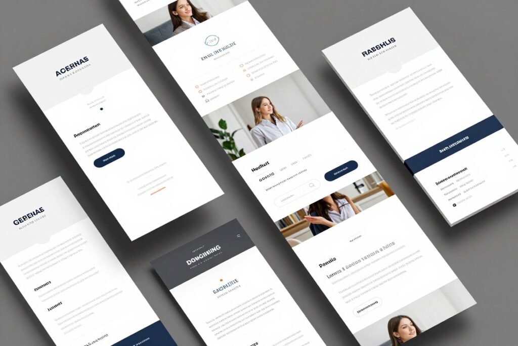 Professional email template design examples