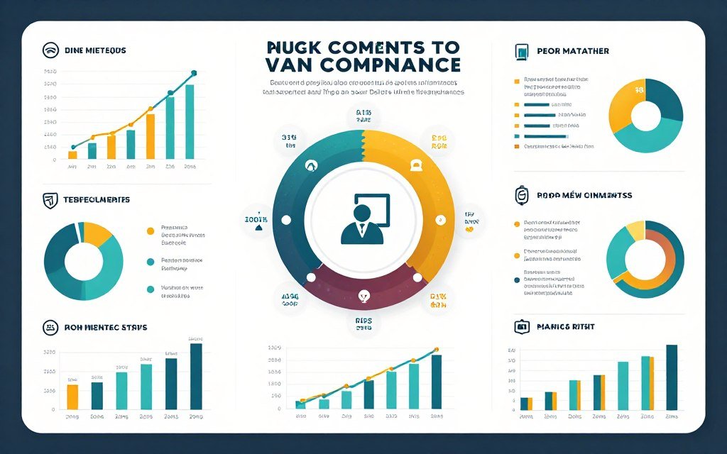Professional infographic showing business data and statistics