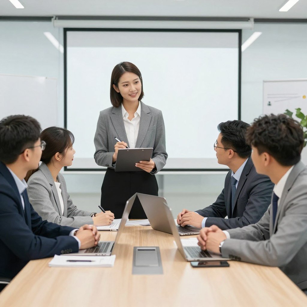 Professional services firm office and team