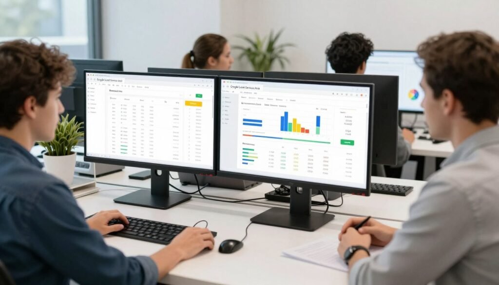 Professional team managing Google Local Services Ads campaigns