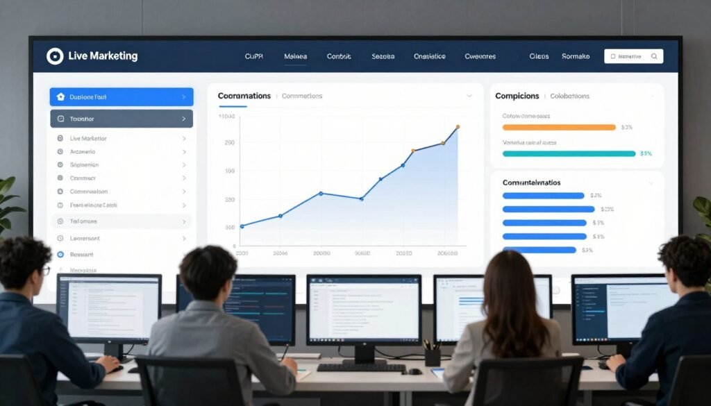 Real-time marketing performance monitoring interface