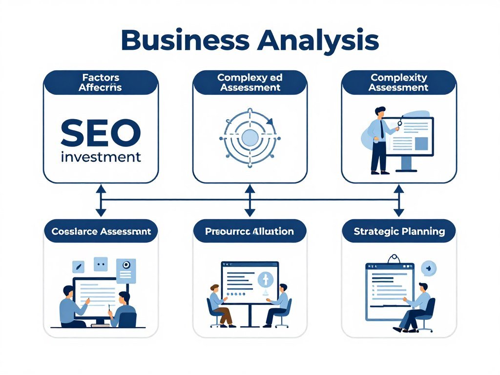 SEO investment factors analysis diagram