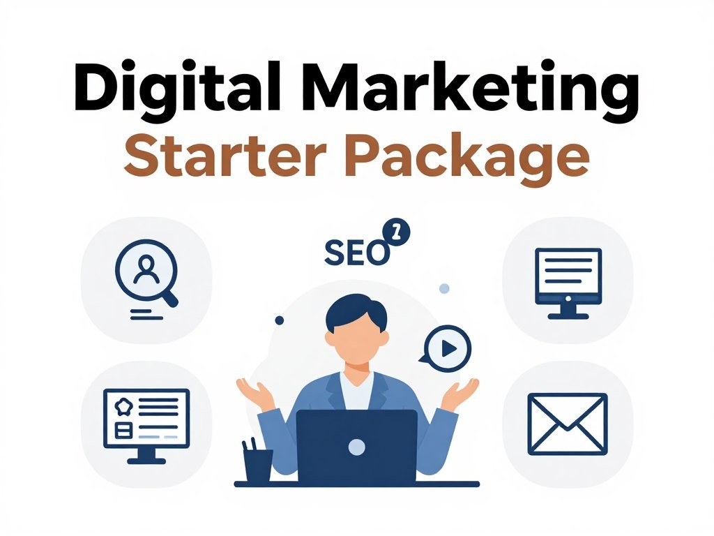 Starter digital marketing package showing basic services