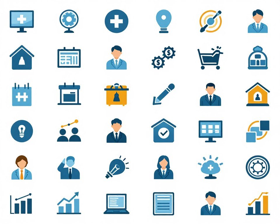 Various industry sectors visualization