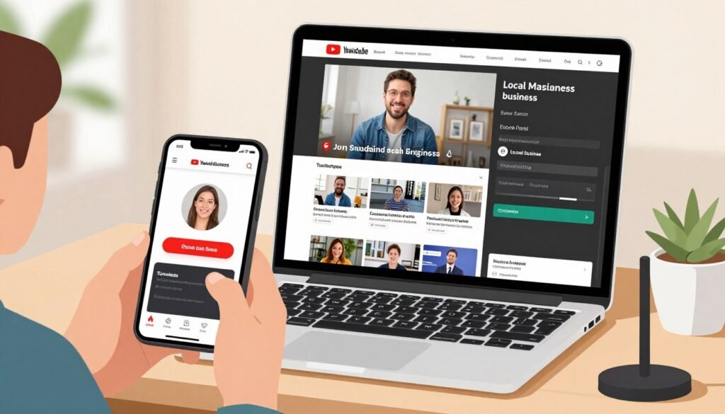 Video content strategy for local SEO showing different video types and platforms