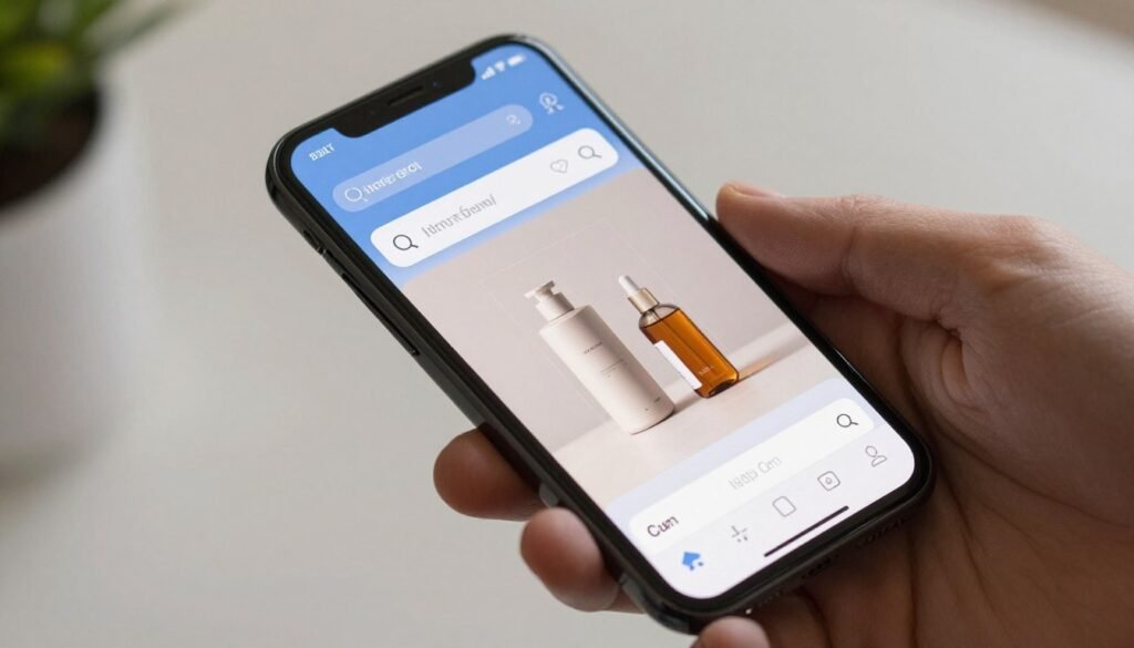 Visual search technology showing image-based queries