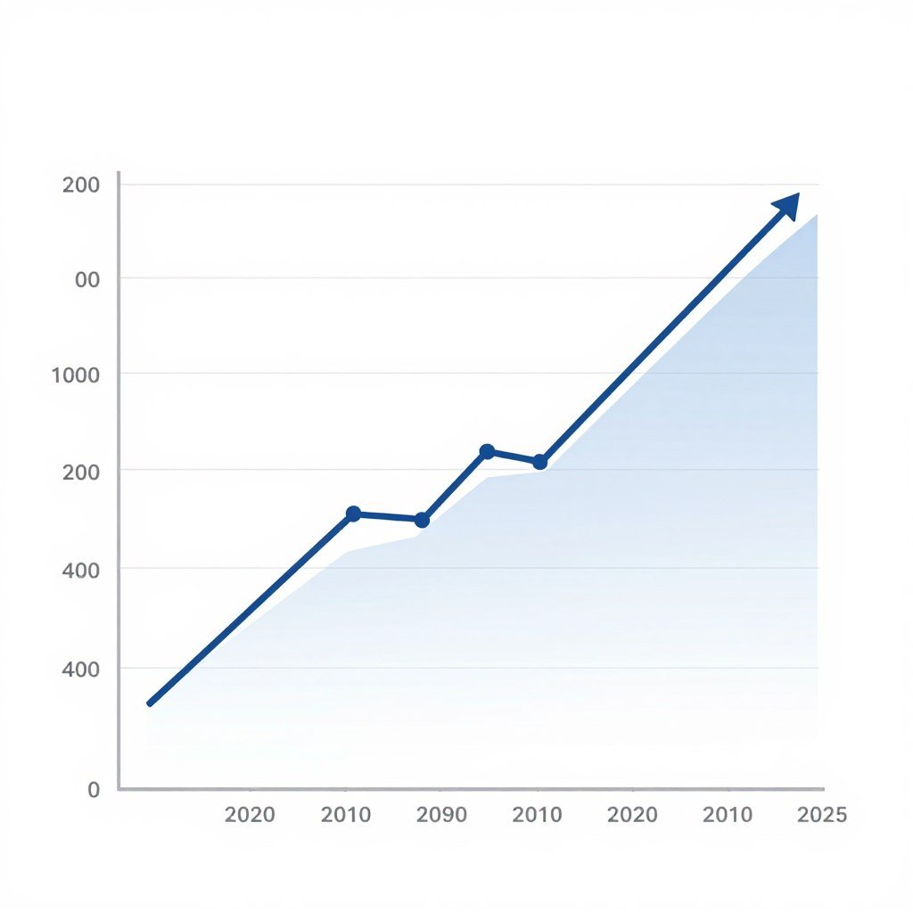 Website traffic growth graph