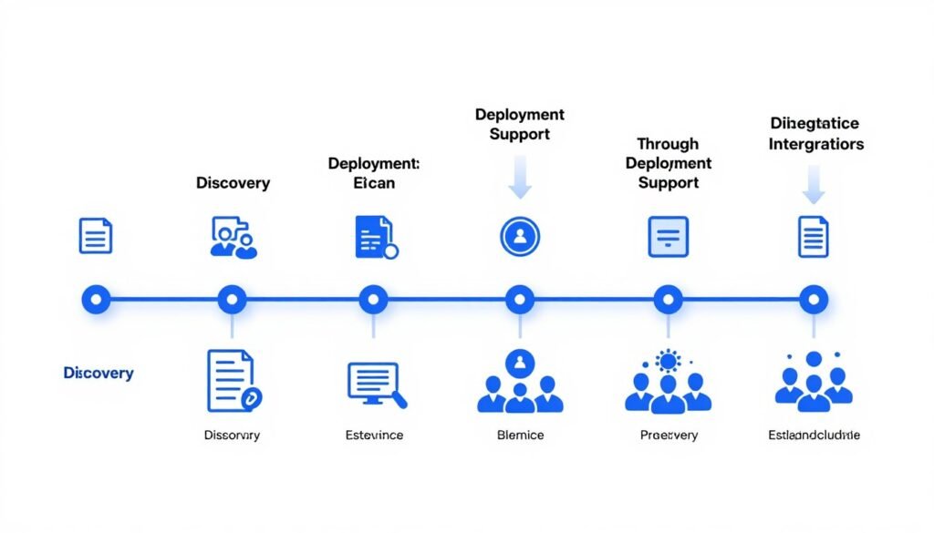AI integration implementation timeline and process stages