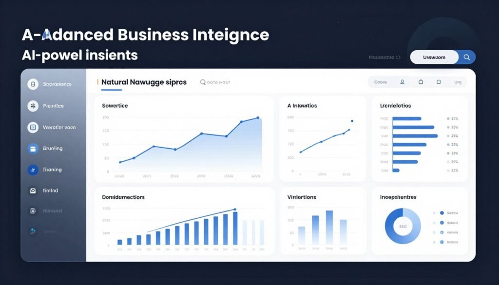 Business intelligence dashboard powered by AI data analysis