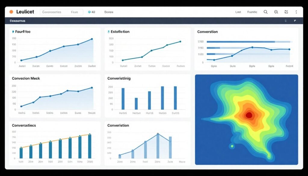 Comprehensive analytics dashboard showing enterprise GEO performance metrics across multiple locations