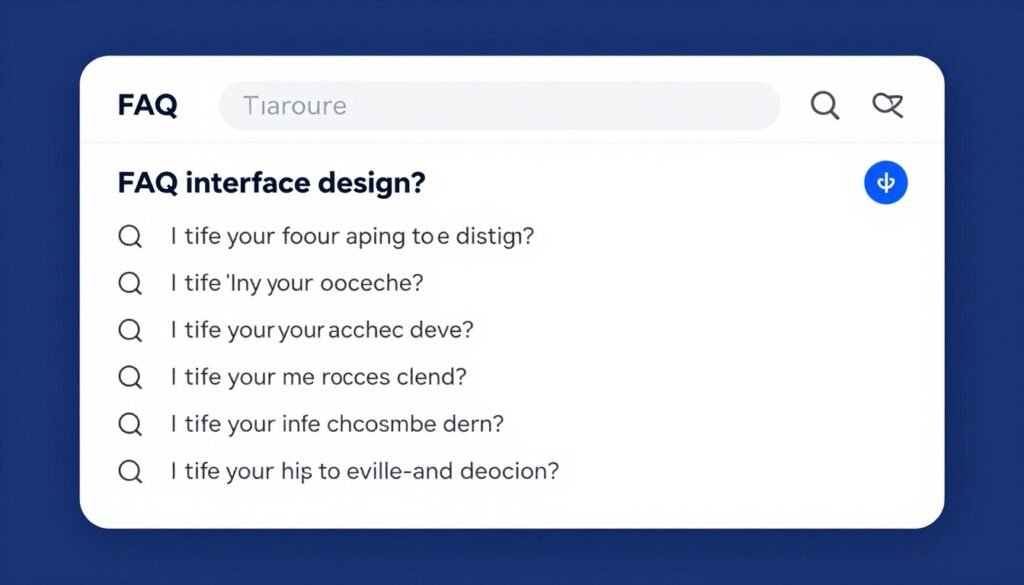 FAQ concept showing common questions about AI integration services