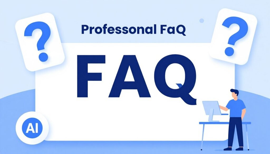 FAQ illustration for generative engine optimization