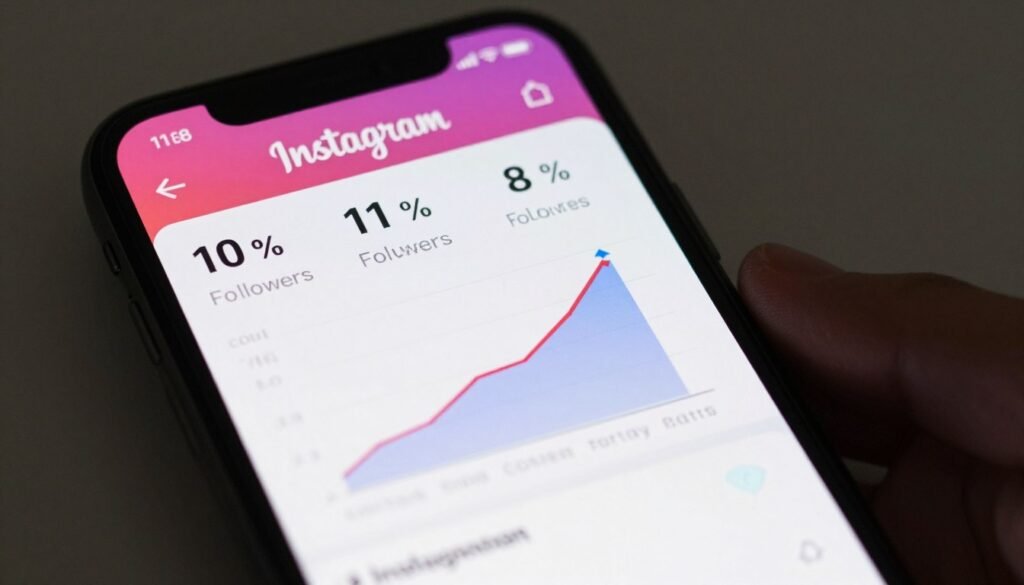 Growing Instagram follower count and engagement analytics