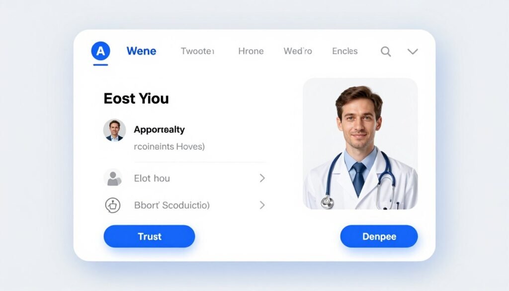 Healthcare provider information appearing in medical AI response