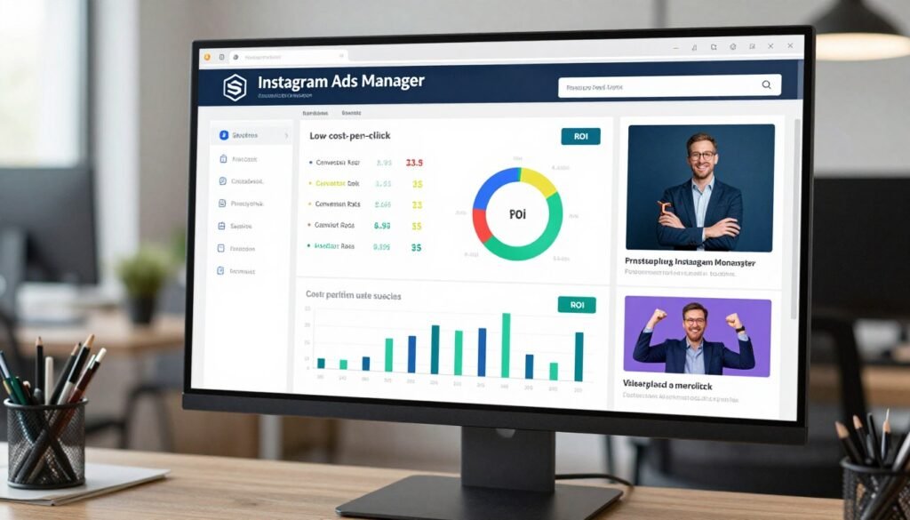 Instagram ad campaign showing impressive performance metrics