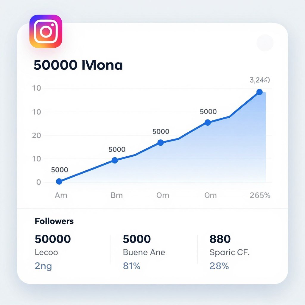 Instagram growth metrics showing follower increase