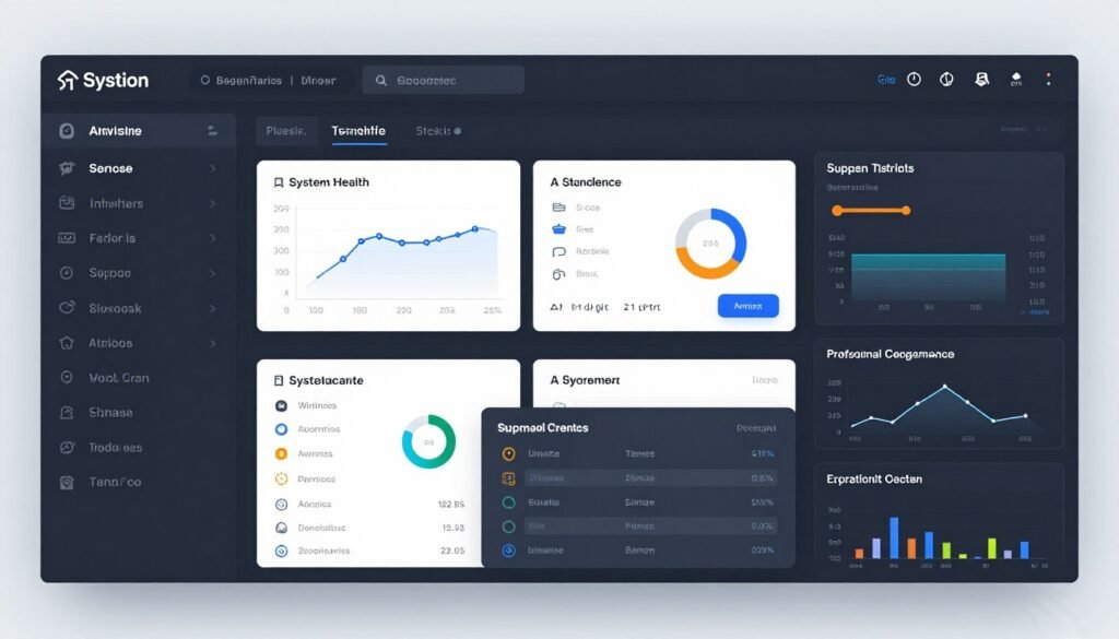 Ongoing support and system monitoring dashboard