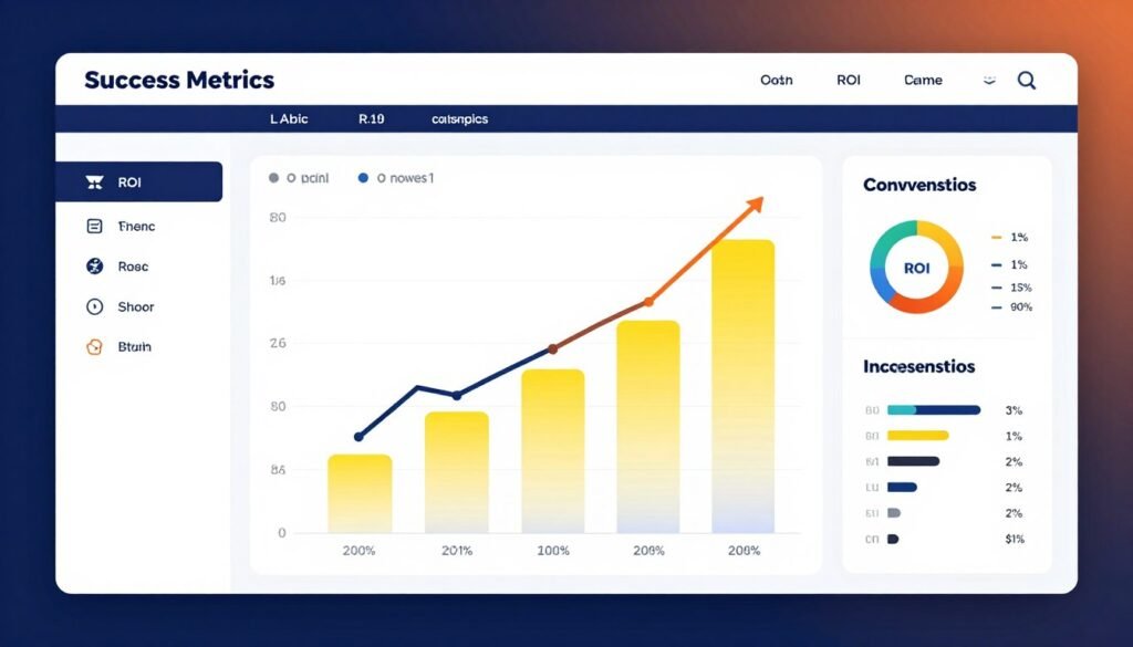 Successful YouTube advertising campaign results dashboard showing growth metrics
