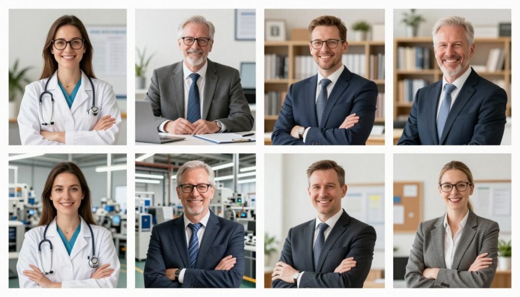 Team members with experience across multiple industries