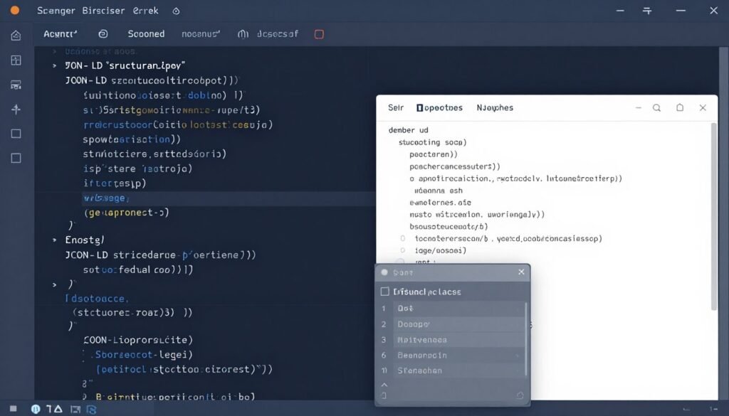 Technical schema markup code implementation