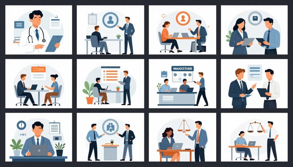 Various industries benefiting from AI and GPT integration solutions